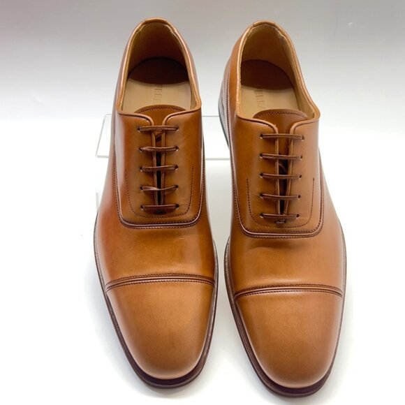 Salvatore Ferragamo Fermin Brown Leather Shoes Men Oxfords Shoes Size 10.5D - Picture 4 of 15
